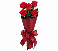 Букет 5 Красных роз Эдлесс Лав в Поповке Воронежской области