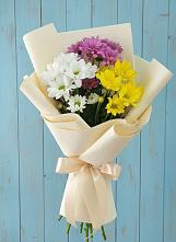 Букет цветов из:  Хризантемы в Поповке Воронежской области