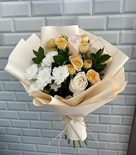 Букет цветов из:  Розы и Хризантемы в Поповке Воронежской области