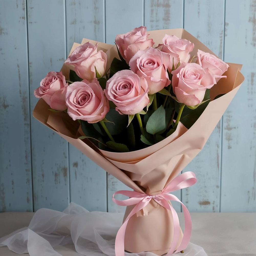 Букет цветов из: Розы в Поповке Воронежской области