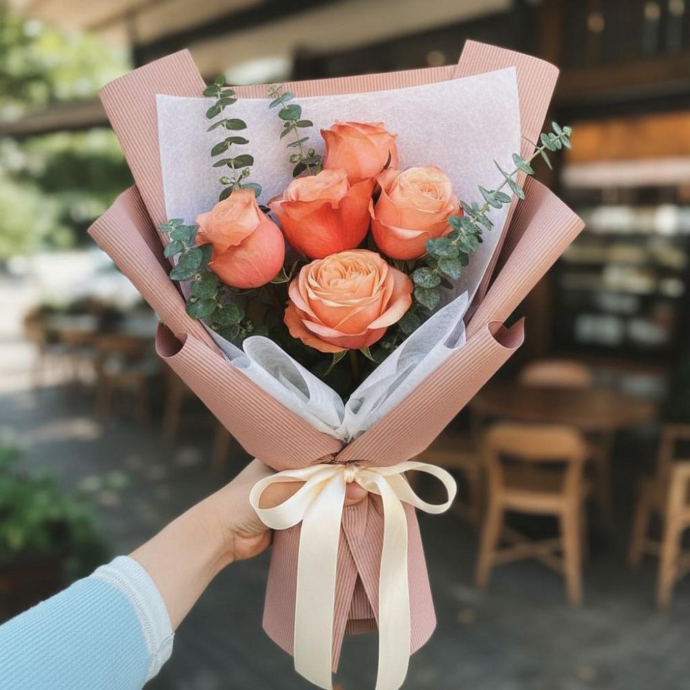 Букет цветов из: Розы в Поповке Воронежской области