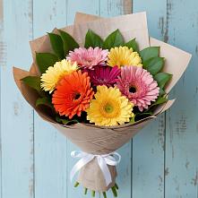 Букет цветов из:  Герберы в Поповке Воронежской области
