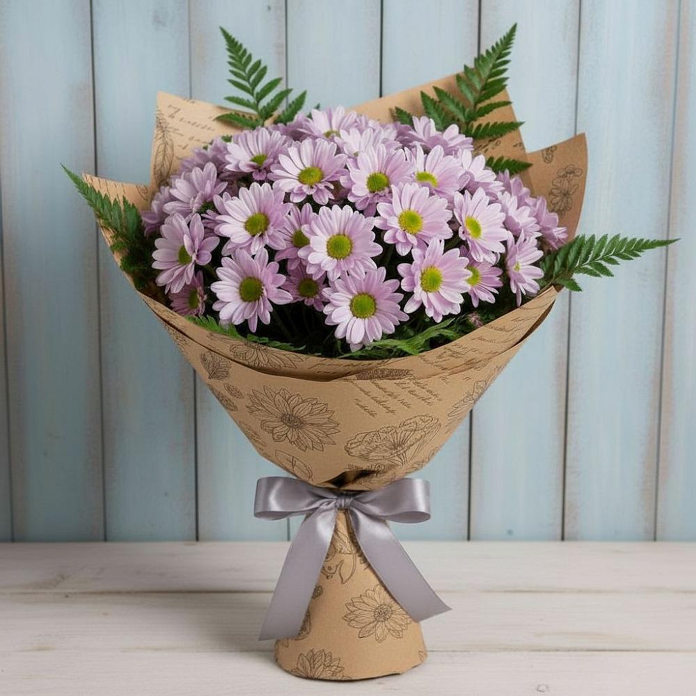 Букет цветов из: Хризантемы в Поповке Воронежской области