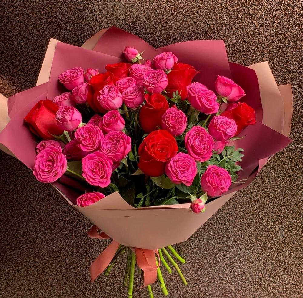 Букет В объятьях нежности в Поповке Воронежской области