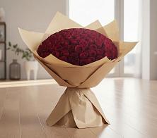 Букет 101 Красная роза в Поповке Воронежской области