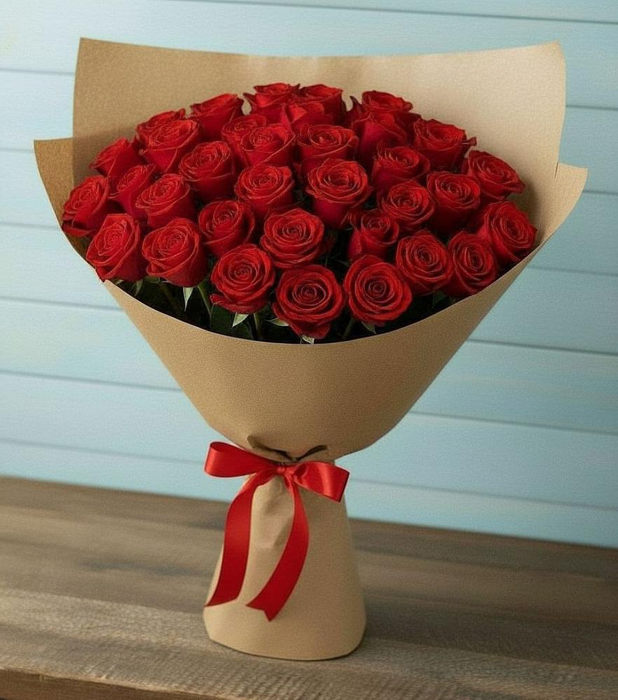 Букет Красные розы Милано в Поповке Воронежской области