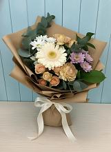 Букет цветов из:  Герберы и Хризантемы в Поповке Воронежской области