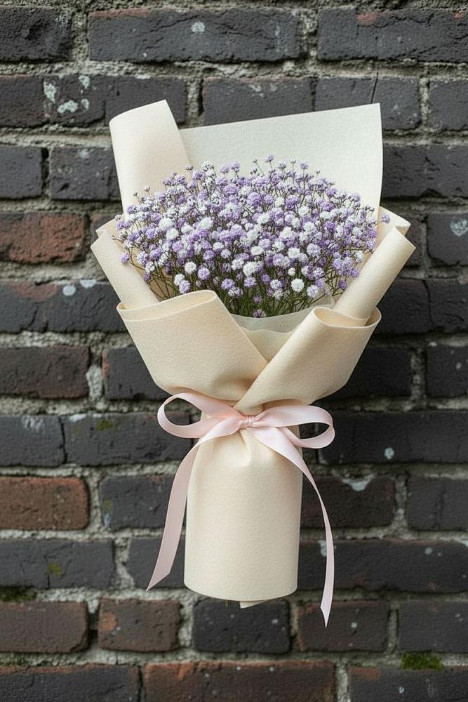 Букет цветов из: Гипсофила в Поповке Воронежской области