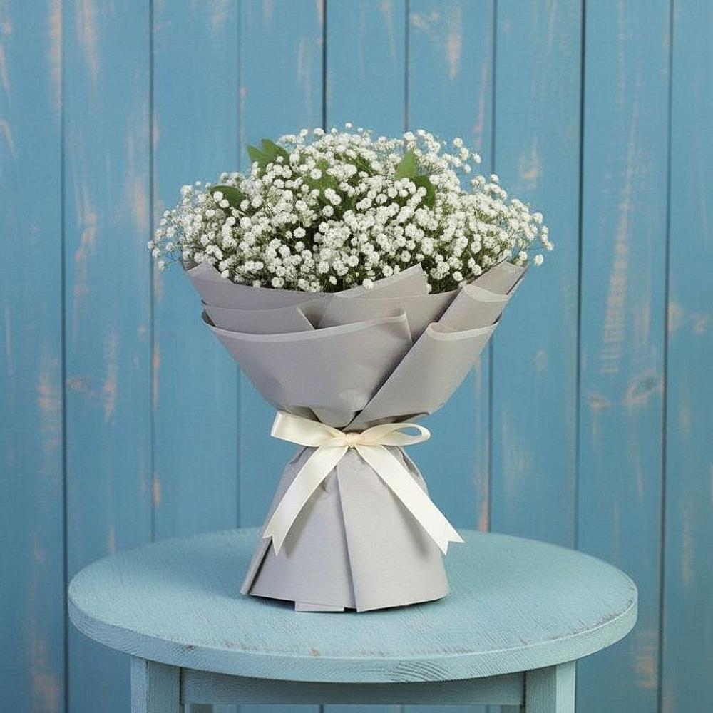 Букет цветов из: Гипсофила в Поповке Воронежской области