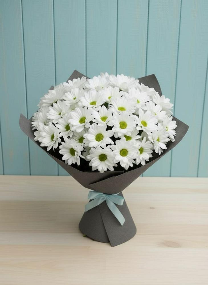 Букет цветов из: Хризантемы в Поповке Воронежской области