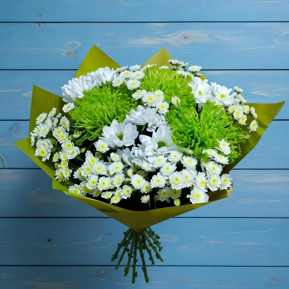 Букет цветов из: Хризантемы в Поповке Воронежской области