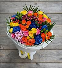 Букет цветов из:  Розы и Хризантемы в Поповке Воронежской области