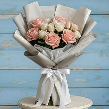 Букет цветов из:  Розы в Поповке Воронежской области