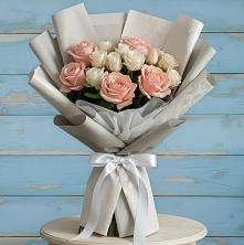 Букет цветов из:  Розы в Поповке Воронежской области