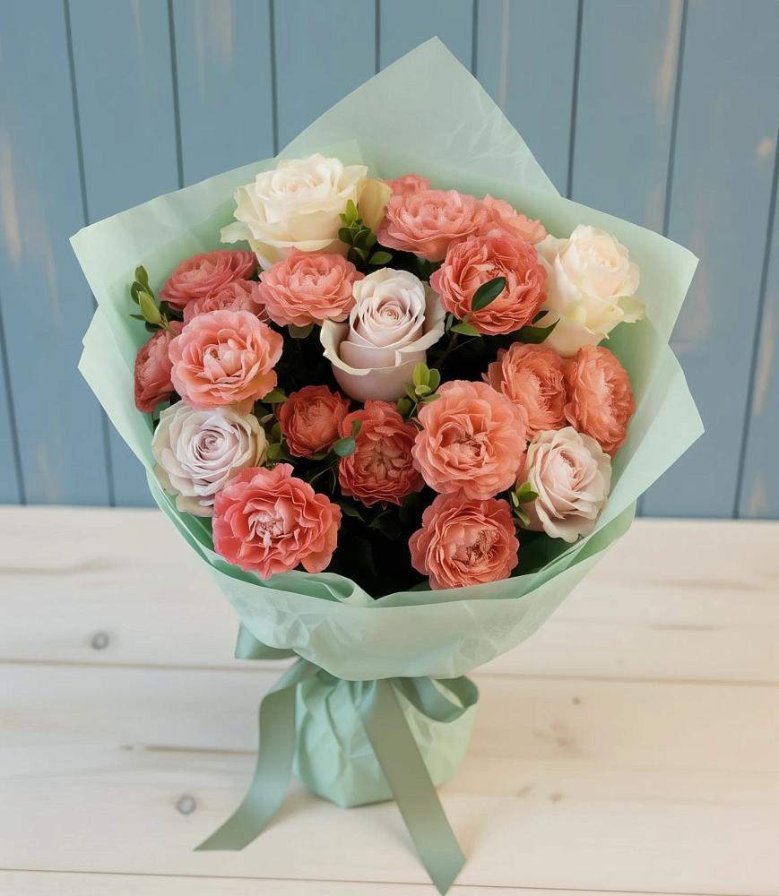 Букет цветов из: Розы в Поповке Воронежской области