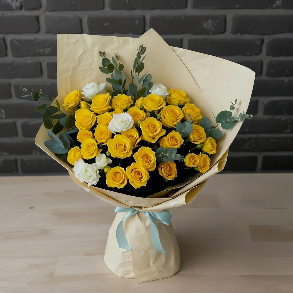 Букет цветов из: Розы в Поповке Воронежской области