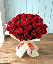 Букет 29 Красных роз в Поповке Воронежской области
