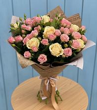 Букет цветов из:  Розы в Поповке Воронежской области