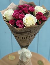 Букет цветов из:  Розы #REPLACE_PRED# Поповке Воронежской области