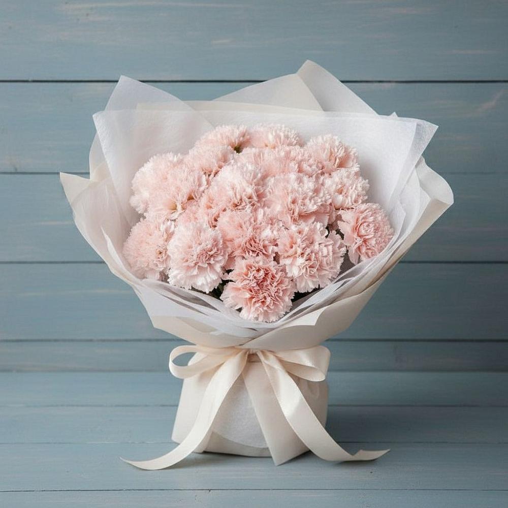 Букет цветов из: Гвоздики в Поповке Воронежской области