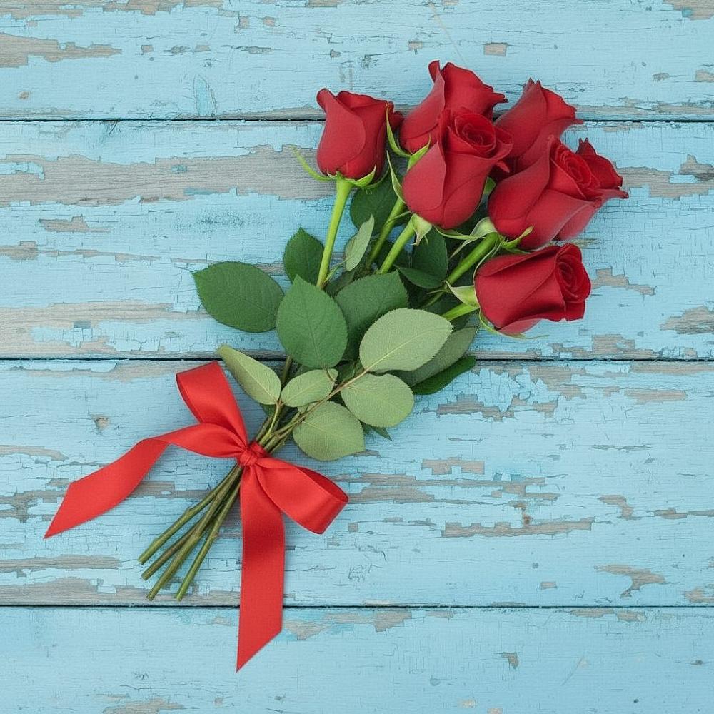 Букет Красные розы в Поповке Воронежской области