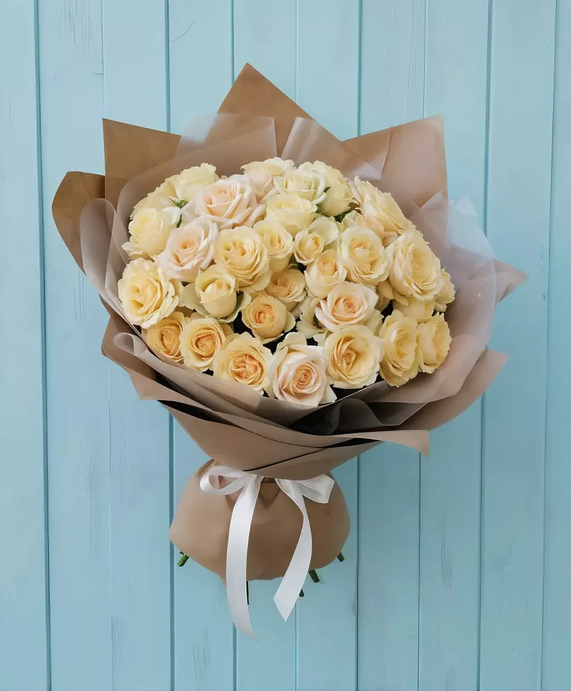 Букет Кремовое облако в Поповке Воронежской области