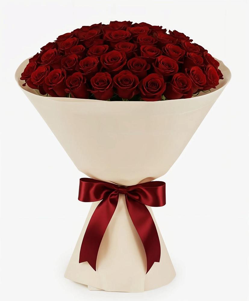 Букет 101 Бордовая роза Блэк Бакарра в Поповке Воронежской области