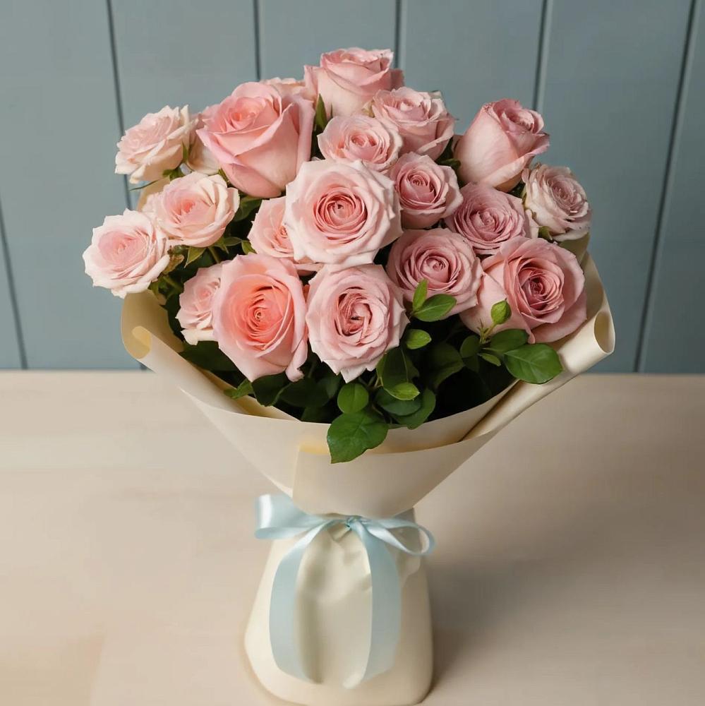 Букет Розовый шарм в Поповке Воронежской области